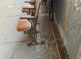 Vandals strike Steamtown roundhouse