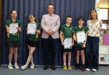 Parliamentary certificates awarded to Robertstown students